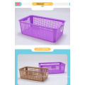 Durable rectangular plastic multipurpose storage baskets for gifts